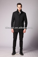 Manteau en laine imperméable pour homme de style européen classique, taille plus, longueur moyenne