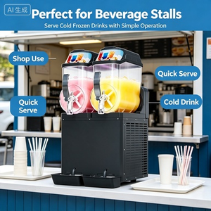 <span class=keywords><strong>Macchina</strong></span> <span class=keywords><strong>per</strong></span> Slush in Acciaio Inox, Capacità 12L*2/36L, Ecologica, Commerciale, con Sbrinamento Automatico, <span class=keywords><strong>per</strong></span> Hot Dog e Snack - Product Image 6