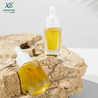Compte-gouttes en verre noir 10ml, 15ml, 30ml, bouteille carrée à fond épais, bouteille de soins de la peau, bouteille d'huile fine
