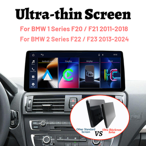 Navigatore GPS con Sistema Linux, Lettore DVD Multimediale per Auto da 12,3 Pollici per Serie 1 2 F20 F21 F22 F23, Android Auto Wireless Carplay 2011- - Product Image 1