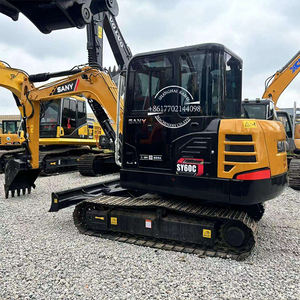 China Top marca SANY SY60C goma hidráulica para la venta excavadora sobre orugas de segunda mano SANY SY60C SY60 pequeña excavadora usada Original - Product Image 1