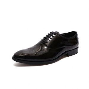 2020 New Snake Print Men's Dress <b>Shoes</b> Inverted Leather <b>Shoes</b> Made in Italy - Product Image 5