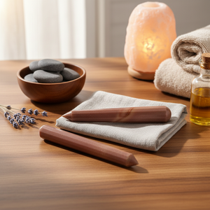 Baguette de cristal de jaspe à facettes marron masseur de cristal de Quartz outil de Massage de guérison de pierres précieuses semi-précieuses fabriqué à la main - Product Image 3