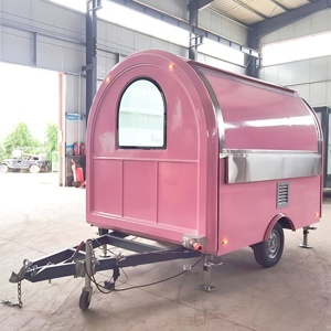 Nuovo Rimorchio per Trasporto Alimenti in Acciaio Inox, Food Truck, Rimorchio per <span class=keywords><strong>Catering</strong></span> Mobile Completamente Attrezzato, Carrello Mobile per Birra e Gelati da Esterno, 5 Anni di Garanzia - Product Image 2