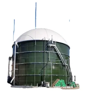 Glas mit Stahl tank verschmolzen Kommerzielle Biogas anlage Anaerober Fermenter für die Behandlung von Farmen und Kuhdung