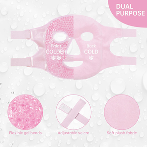 Cuidado DE <span class=keywords><strong>LA</strong></span> PIEL SPA Gel Beads Hot Heat Cold Compress Pack Reduce Face Puff Ice Pack Cold Face Eye Mask - Product Image 5