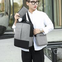Offre Spéciale d'usine ensemble de sacs à dos pour enfants LOGO personnalisé en gros léger unisexe ordinateur portable USB ensemble de charge 3 sacs à dos sac d'école