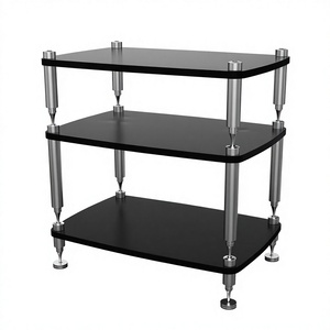 Modular Modern <b>CD</b> Rack 304 Stainless Steel MDF HiFi <b>Stand</b> Shock Absorber Shelf Living Room Furniture for Living Room - Product Image 3