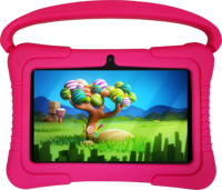 Tablette pour enfants Veidoo, 7 pouces, Android 10, Allwinner 2+32 Go, WiFi, contrôle parental, apprentissage et jeux, avec étui en silicone