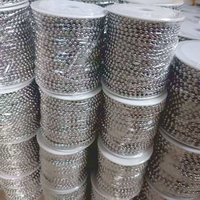 Chaîne de perles en acier inoxydable 304 de 3,2 mm de longueur personnalisée, cadeau chrétien classique pour étiquettes de vêtements et colliers