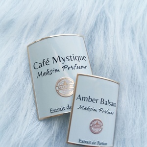 Emballage cosmétique personnalisé, logo privé, marque, autocollant en aluminium métallique, feuille d'or adhésive, étiquette de parfum, luxe - Product Image 1