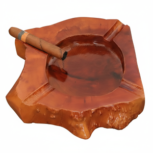 Cendrier pour terrasse extérieure Cendrier en bois unique Cool et accessoires Coffret cadeau pour fumeurs amateurs de bourbon - Product Image 1