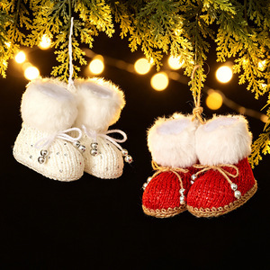 Ornements de Noël en forme de cloche faits à la main, matériaux métal/plastique/tissu, décorations de maison de haute qualité, livraison rapide - Product Image 2