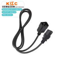 Cable de Extensión de Alta Resistencia IEC320 C19 a C20, 14AWG, para PDU, UPS, Rack de Servidores, 20A, 250V, Cable de Alimentación para Equipos de TI