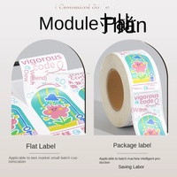 Autocollant adhésif pour huile essentielle, étiquettes personnalisées pour flacons de soins de la peau et cosmétiques, logo de beauté, papier kraft imperméable, impression multi-couleurs