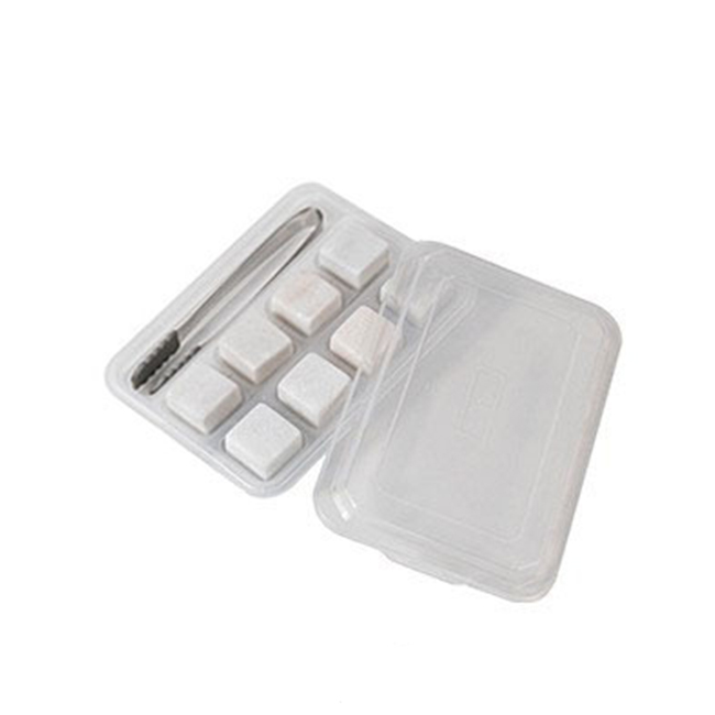Marble-8pcs blanc avec Tong