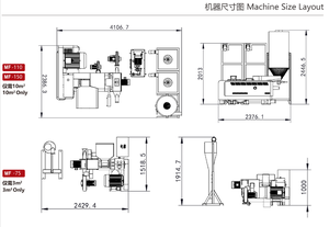 Mf tốc độ cao tự động tái chế máy gió không khí làm mát HDPE <span class=keywords><strong>PP</strong></span> LDPE nhựa granulator cho tái chế PA hạt lõi động cơ - Product Image 2