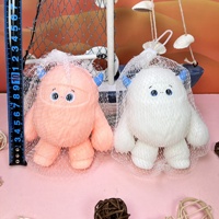 Jouet anti-stress Monstre des neiges en TPR, souple et à récupération lente, figurine mignonne de dessin animé, cadeau pour filles de 14 ans et plus