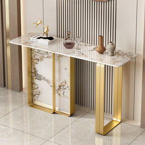 Table console créative moderne en dalles de roche Table de porche de luxe pour hôtels et personnes âgées Armoire <span class=keywords><strong>murale</strong></span> d'entrée simple - Product Image 5