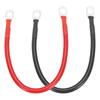 Câble de batterie robuste 6 AWG 16 mm OFC PVC avec bornes à anneau 3/8 po rouge et noir, personnalisable OEM CE pour VR, marine, camion, démarreur