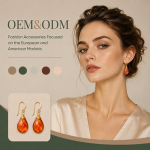 Ear Enlace Oem Odm 14K Gold Plated Wire Wrapped Teardrop Faceted Carnelian Dangle <b>Hook</b> <b>Earrings</b> Natural Gemstone Women Jewelry - Product Image 1