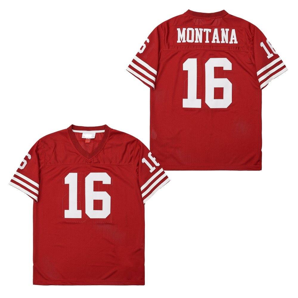 16 Joe Montana Jersey Red
