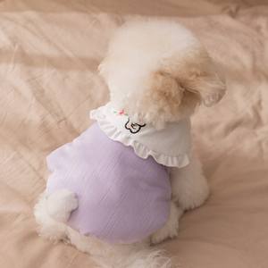 ONESTEP pakaian hewan peliharaan, kerah kelinci lucu dipertebal musim gugur musim dingin untuk anjing kecil mantel katun pakaian kucing - Product Image 4