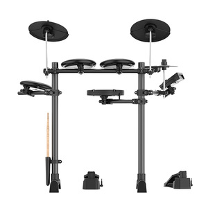 Batterie électrique IRIN AND-08 5 tambours 3 cymbales batterie électronique 300 sons avec casque de connexion <span class=keywords><strong>Bluetooth</strong></span> et <span class=keywords><strong>USB</strong></span> <span class=keywords><strong>MIDI</strong></span> - Product Image 3