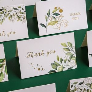 Cartes de remerciement personnalisées <span class=keywords><strong>en</strong></span> papier offset recyclé, motif floral élégant, avec impression offset pour la décoration de festivals - Product Image 2