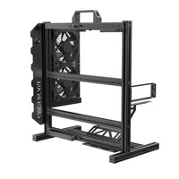 Boîtier PC ATX Open Air 2020 en alliage d'aluminium, compatible avec un radiateur de 360 mm, pour le bricolage et le gaming