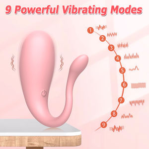 Remote Control Mini <span class=keywords><strong>Vibrator</strong></span> <span class=keywords><strong>Pink</strong></span> untuk Getaran 9-Frekuensi, Alat Kenyamanan Wanita, Dapat Diisi Ulang via USB, IPx6 - Product Image 2