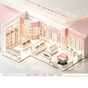 Aménagement de magasin de cosmétiques haut de gamme, décoration de magasin de produits de beauté, présentoir de maquillage, présentoir de beauté pour magasin - Product Image 1