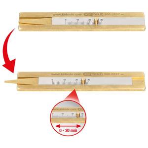 KS TOOLS-300,0537 Medidor de profundidad de perfil de neumático 0-30mm-CALIBRES EAN 4042146588147 - Product Image 1