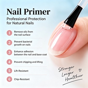 Marca Propia OEM, Pegamento y Deshidratador Profesional Personalizado, Imprimador de Uñas <span class=keywords><strong>Ultra</strong></span> Adhesivo Sin Ácido - Product Image 2
