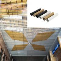 Fournisseurs de dalles de plafond suspendu en aluminium aux Émirats arabes unis, prix du système de plafond en panneaux aluminium U Baffle