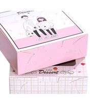 Boîte d'emballage en papier colorée pour le Dessert, pièces, taille imprimée personnalisée, tarte d'œufs, pâtisserie, bonne emballage, pour le Dessert