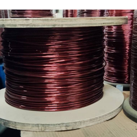 6 AWG 130-220 derajat ukuran bulat kawat aluminium berenamel untuk transformator kabel putar 4.115mm murni