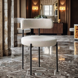 <span class=keywords><strong>Chaise</strong></span> <span class=keywords><strong>de</strong></span> jardin <span class=keywords><strong>de</strong></span> <span class=keywords><strong>cuisine</strong></span> nordique <span class=keywords><strong>chaise</strong></span> d'hôtel café Restaurant tissu blanc Boucle café salle à manger chaises d'appoint pour salle à manger - Product Image 2