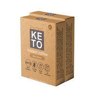 LIFEWORTH Café Keto 3-en-1 Personnalisé Instantané à l'Huile MCT Saveur Chocolat – Source d'Énergie et de Matières Grasses