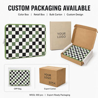 Funda de Neopreno Personalizada para Portátil con Estampado de Camuflaje para Mujer, Bolsa para Computadora de 13-16 Pulgadas con Cierre y Ribete de Color Personalizado