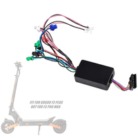 Convertisseur 12V DC avec boîtier en plastique pour trottinettes électriques AUSOM L2/L2 MAX & KUGOO F3 PLUS, lumière LED et contrôleur - Noir