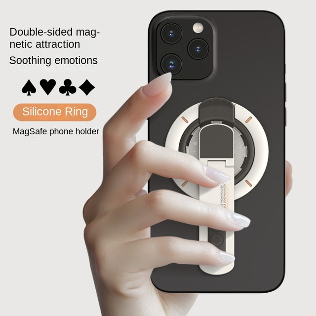 2025 New Double-Sided Magnetic Decompression Ring 360 Degree Rotatable Desktop Mobile Phone Holder