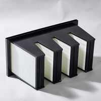 Filtre V-Bank à efficacité moyenne, compact, mini-plissé, haute capacité, pour unité de traitement d'air (UTA) HVAC, faible chute de pression, élimination de la poussière