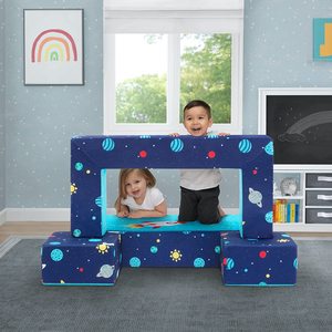 Canapé modulaire en mousse Kingworth, fauteuil-lit de <span class=keywords><strong>luxe</strong></span> personnalisable avec <span class=keywords><strong>2</strong></span> ottomanes - Product Image 5