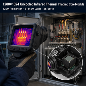 Module d'imagerie thermique infrarouge 1280x1024, module de caméra non refroidi, noyau de caméra 8-14um LWIR 25Hz 30Hz, module d'imagerie thermique infrarouge non refroidi - Product Image 1