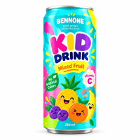 Kinderdrank Sparkling Fruit Juice, laag in suiker, natuurlijk fruitsap, kinderdrank, OEM Private Label voor kinderen
