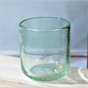 Juego de <span class=keywords><strong>Vasos</strong></span> de Vidrio Soplados a Mano, 400 ml, Redondos, Color Ámbar Verde, para Beber <span class=keywords><strong>Agua</strong></span> - Product Image 6