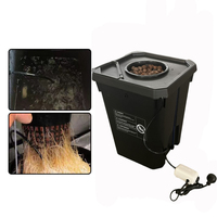 Système hydroponique DWC à pot carré de 27 L (6 gallons), système de culture hydroponique à seau unique pour clonage