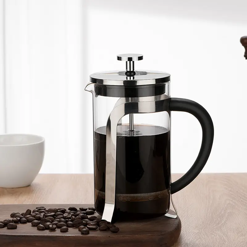 고붕규산 유리 프렌치 필터 압력 커피 포트 우유 만들기 양조 커피 메이커 주방 가정용