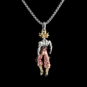 Collier <span class=keywords><strong>Dragon</strong></span> <span class=keywords><strong>Ball</strong></span> Saiyan pour garçons, chaîne de pull punk super cool, accessoire tendance hip-hop pour étudiants - Product Image 4